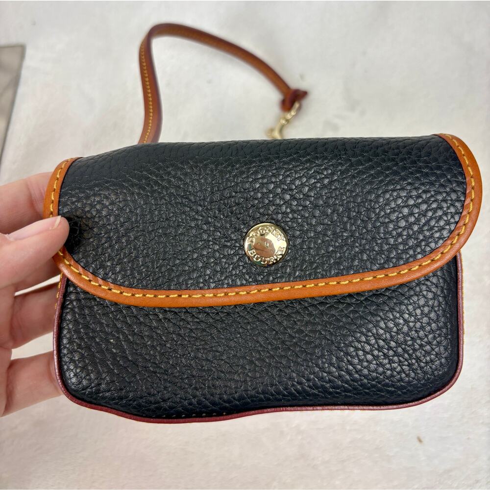 Dooney & Bourke NWT Bristol Satchel, Black Pebble Leather with Matching Pouch - Picture 12 of 16